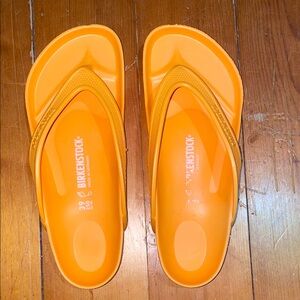 Birkenstock Bright Orange EVA Flip Flops